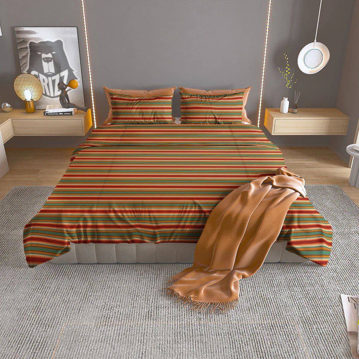 Mayo Mexican Cinco De Print Pattern Duvet Cover Bedding Set