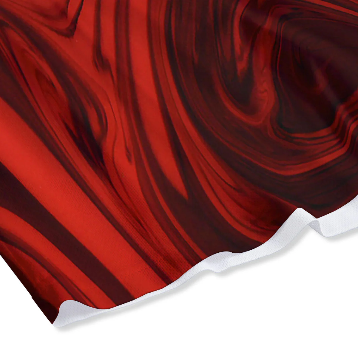 Melt Red Acid Print Mesh Shorts - Image 4