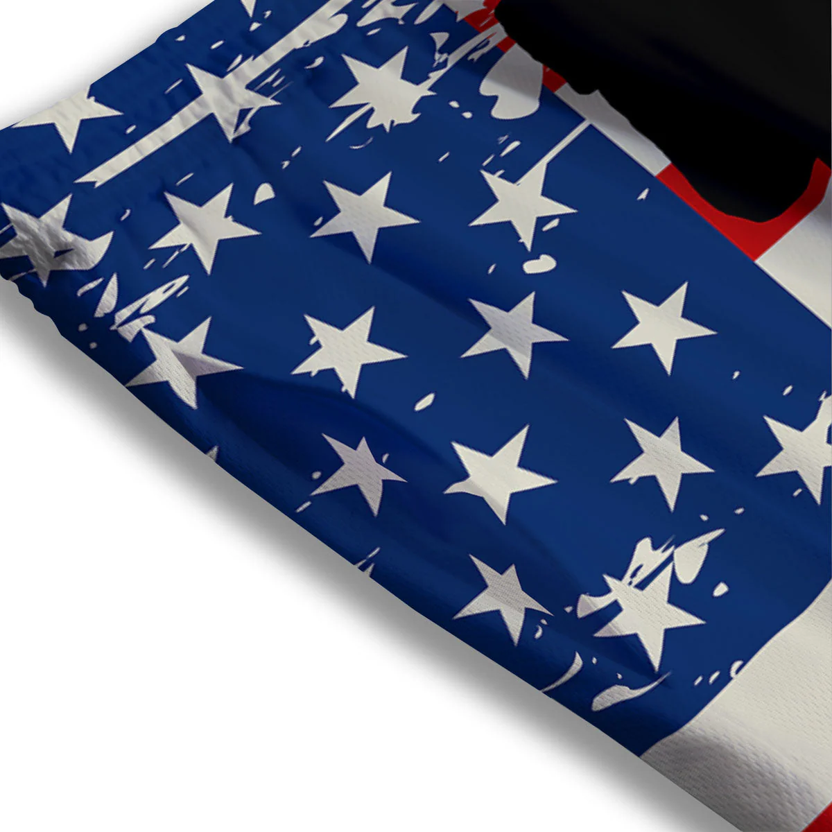 Memorial War American Flag Print Mesh Shorts - Image 3