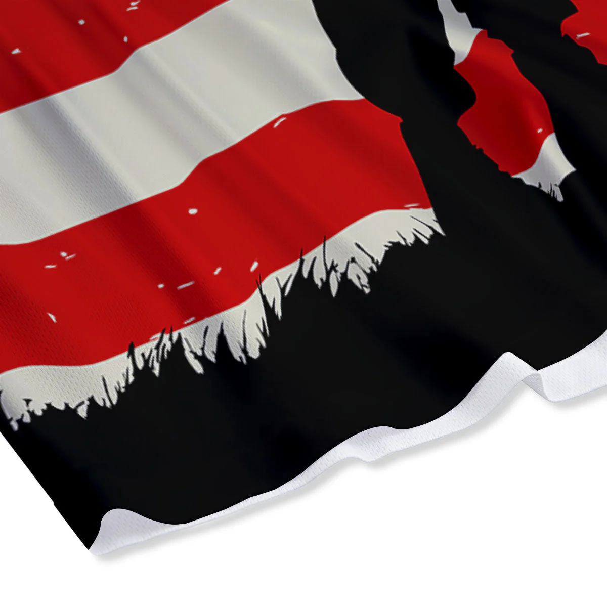 Memorial War American Flag Print Mesh Shorts - Image 4