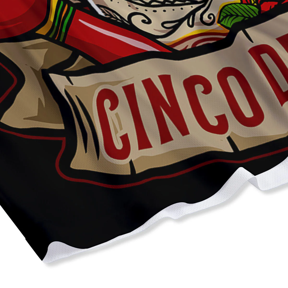 Mexican Skull Cinco de Mayo Print Mesh Shorts - Image 4