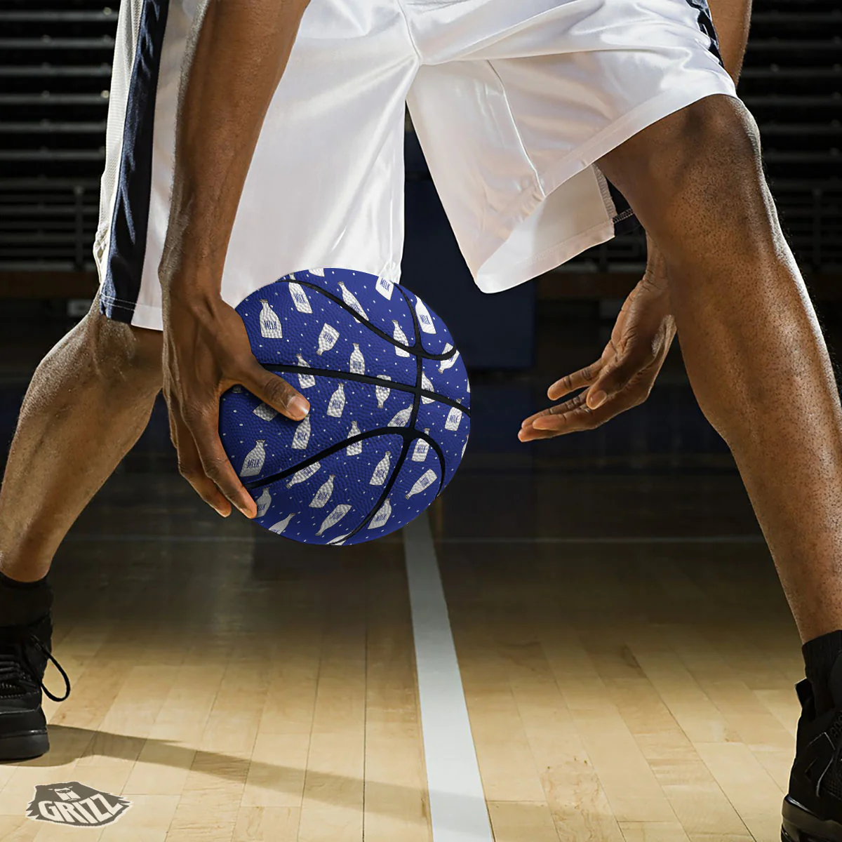 Milk Pattern Print Basketball - Image 3