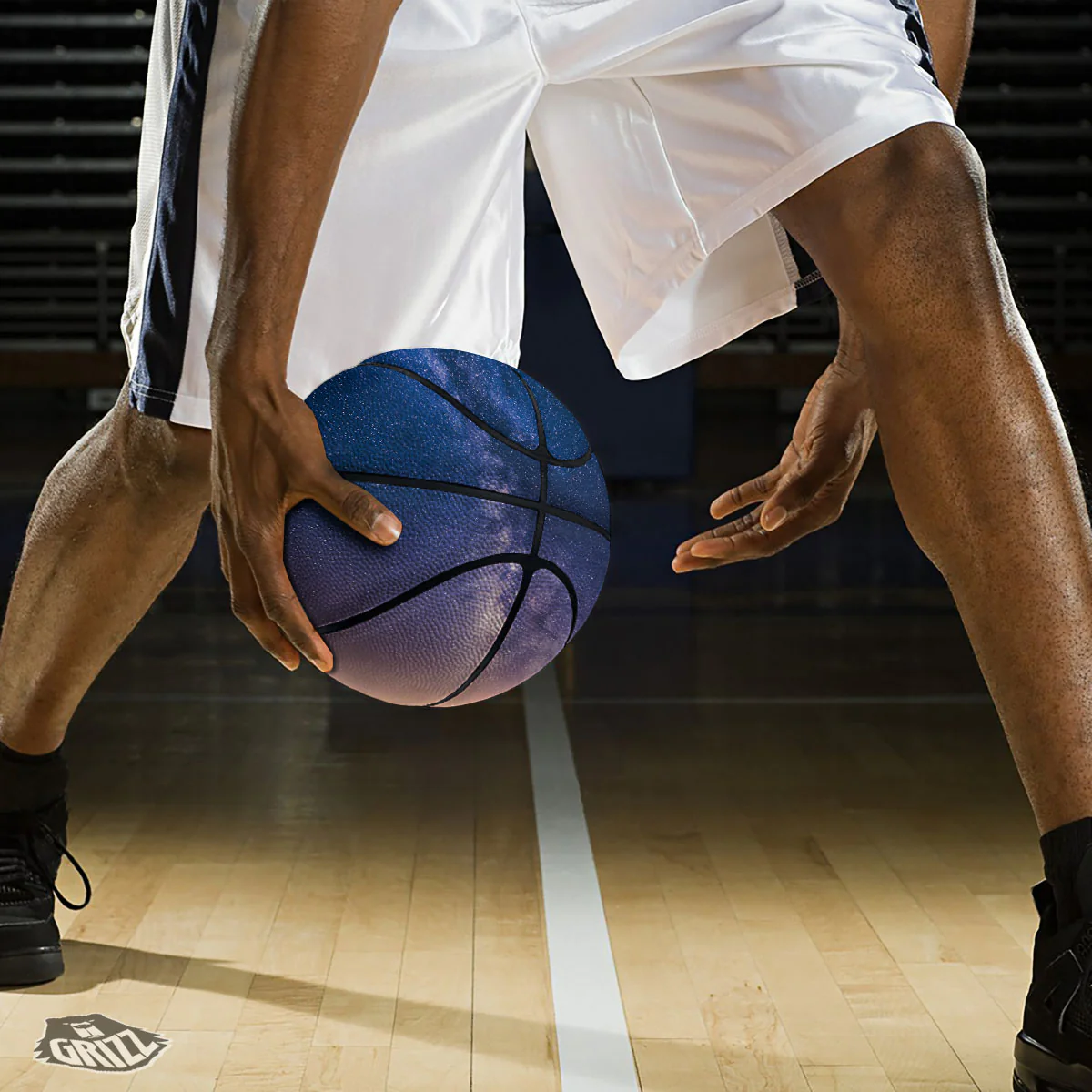 Milky Way Night Sky Print Basketball - Image 3
