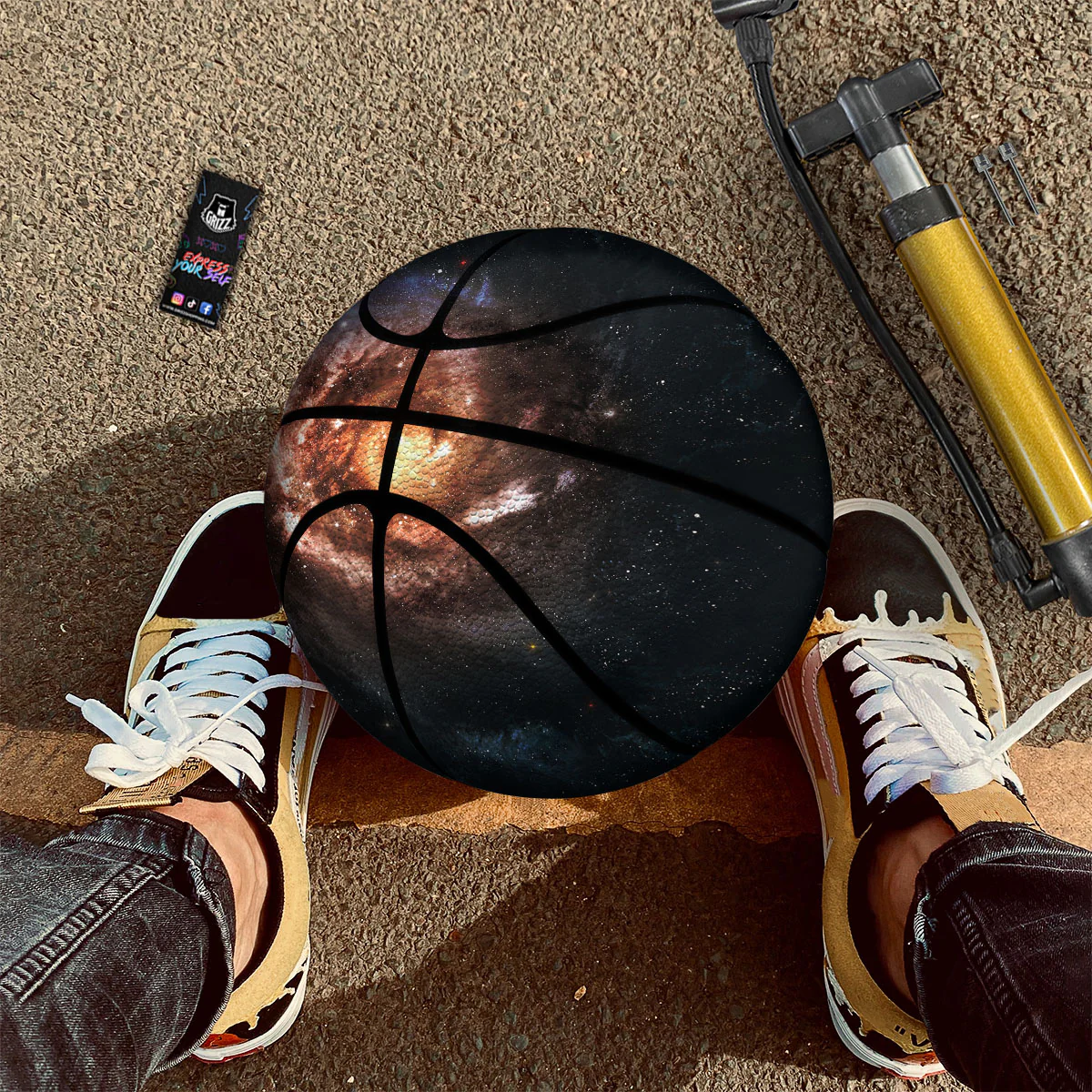 Milky Way Spiral Print Basketball - Image 2
