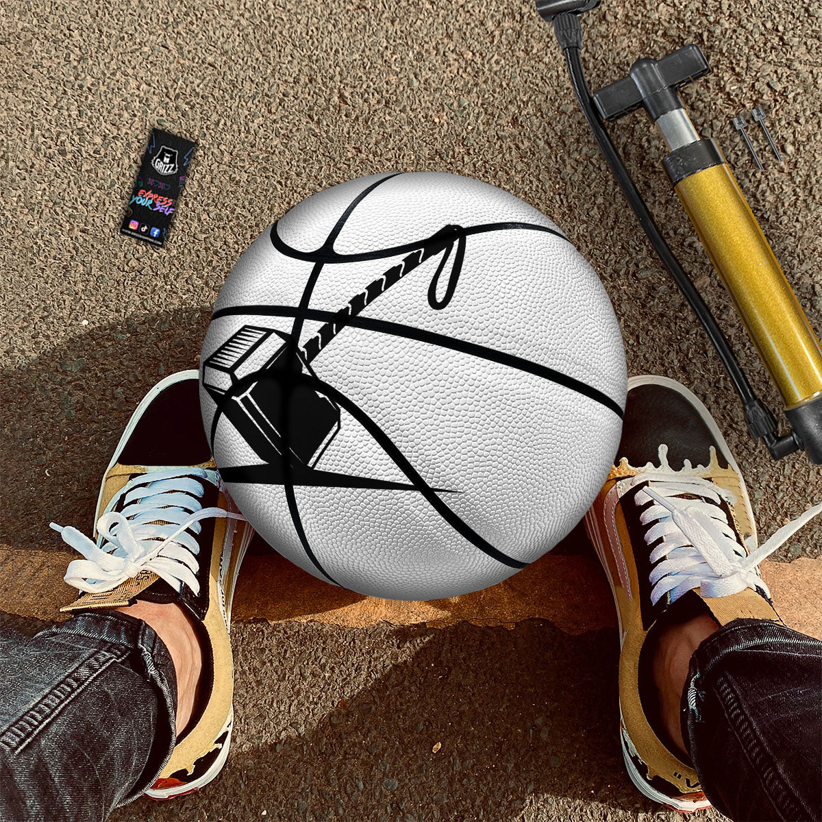 Mjolnir Hammer Of Thor Print Basketball - Image 2