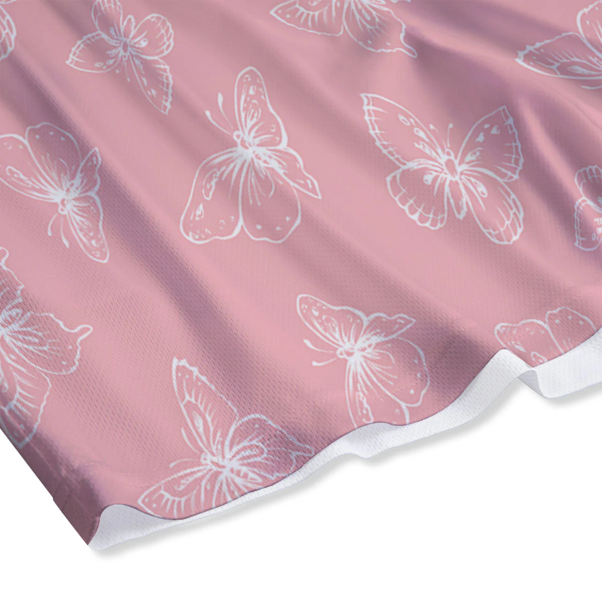 Monarch Butterfly Pink Print Pattern Mesh Shorts - Image 4