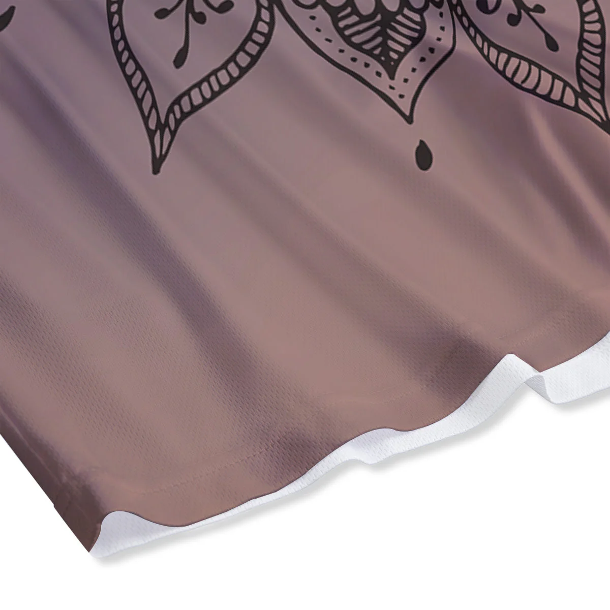 Moon And Bohemian Sun Print Mesh Shorts - Image 4