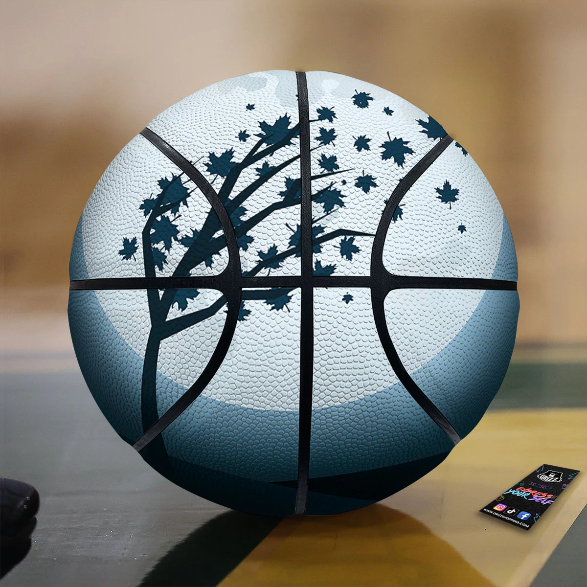 Moon Full Autumn Print Basketball