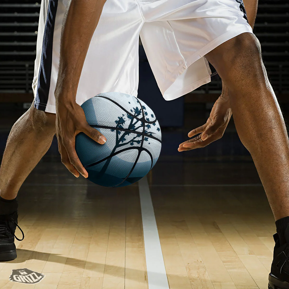 Moon Full Autumn Print Basketball - Image 3