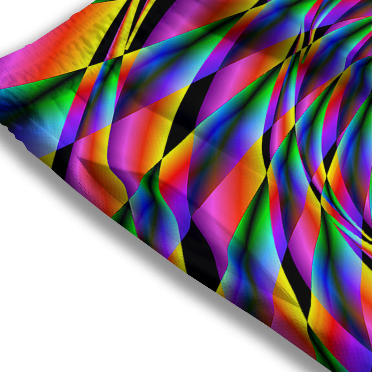 Motion Psychedelic Illusory Print Mesh Shorts - Image 3