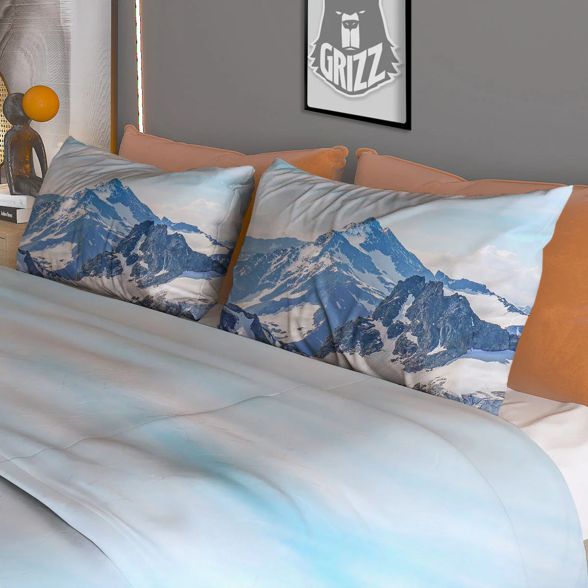Mountain Alps Print Duvet Cover Bedding Set - Image 3