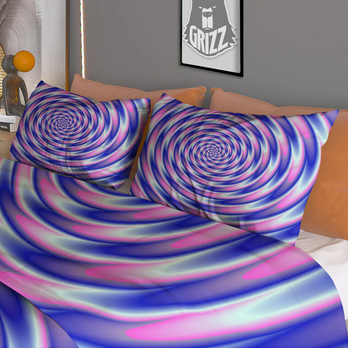 Moving Optical Illusion Twisted Colors Duvet Cover Bedding Set - Image 3