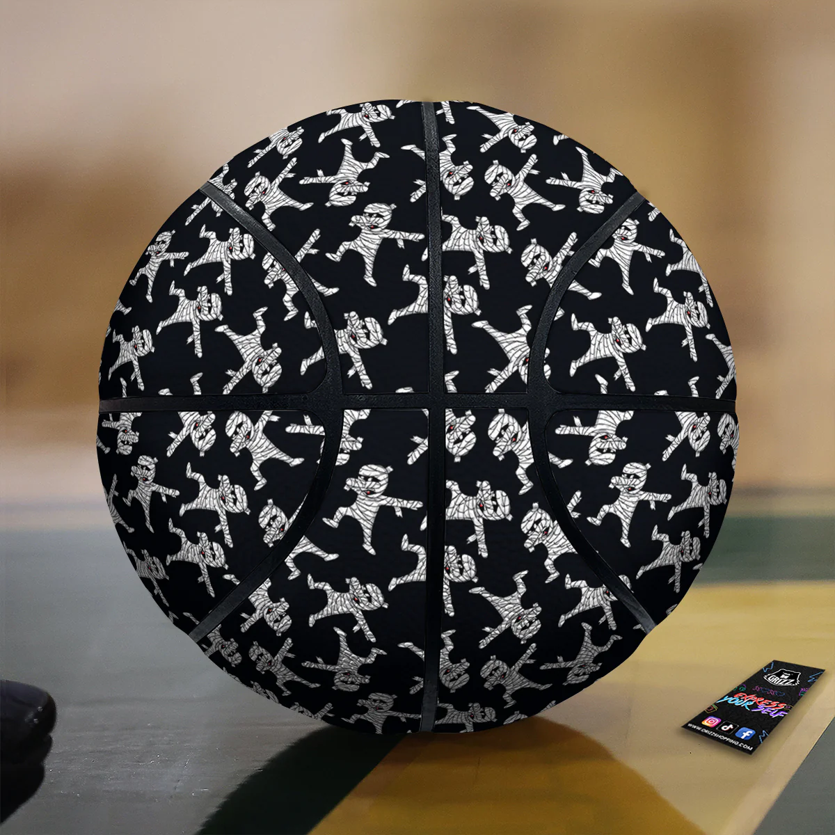 Mummy Cute Print Pattern Basketball