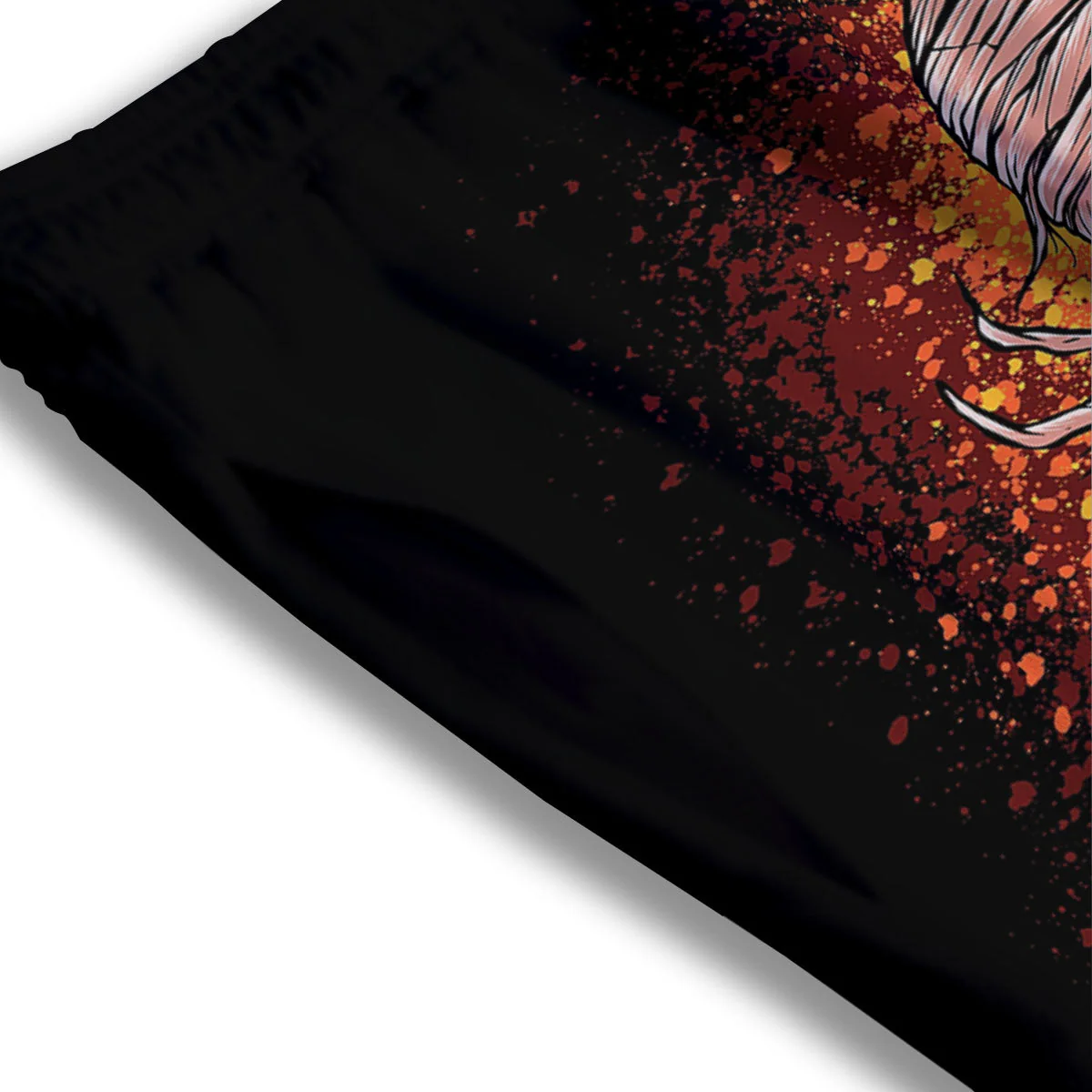 Mummy Halloween Print Mesh Shorts - Image 3
