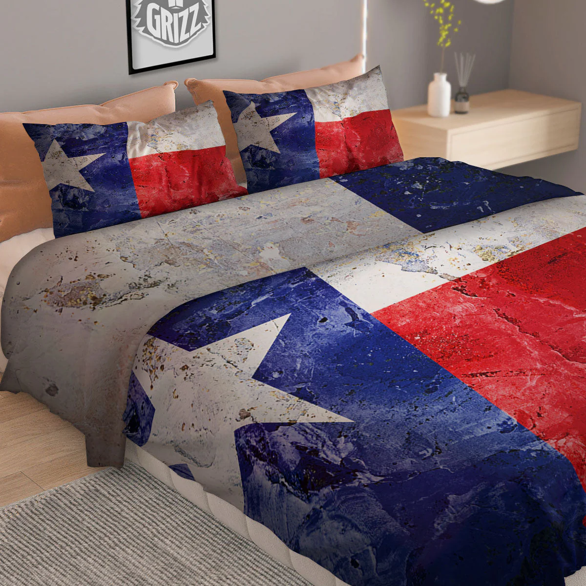 National Texas Flag Print Duvet Cover Bedding Set - Image 2