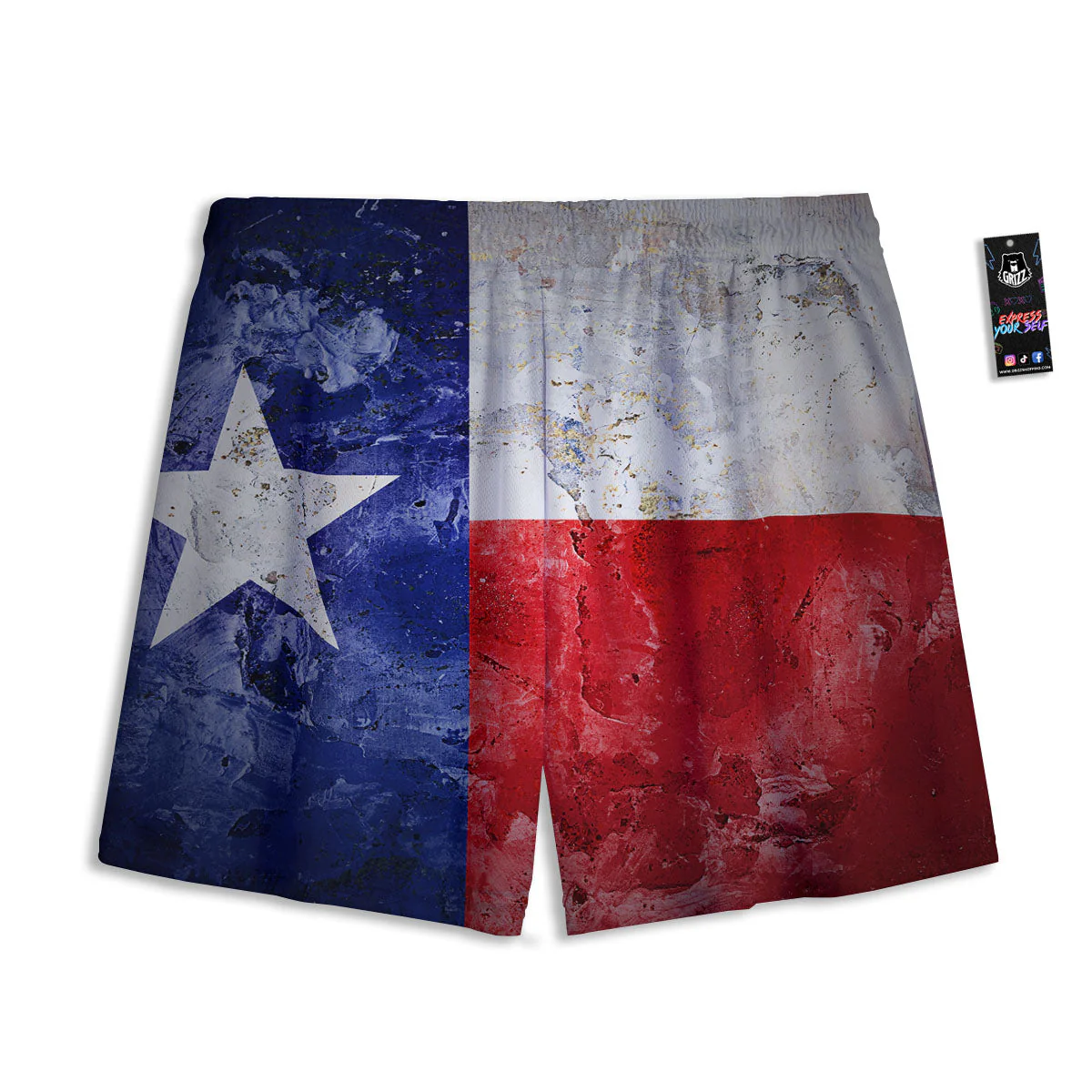 National Texas Flag Print Mesh Shorts - Image 2