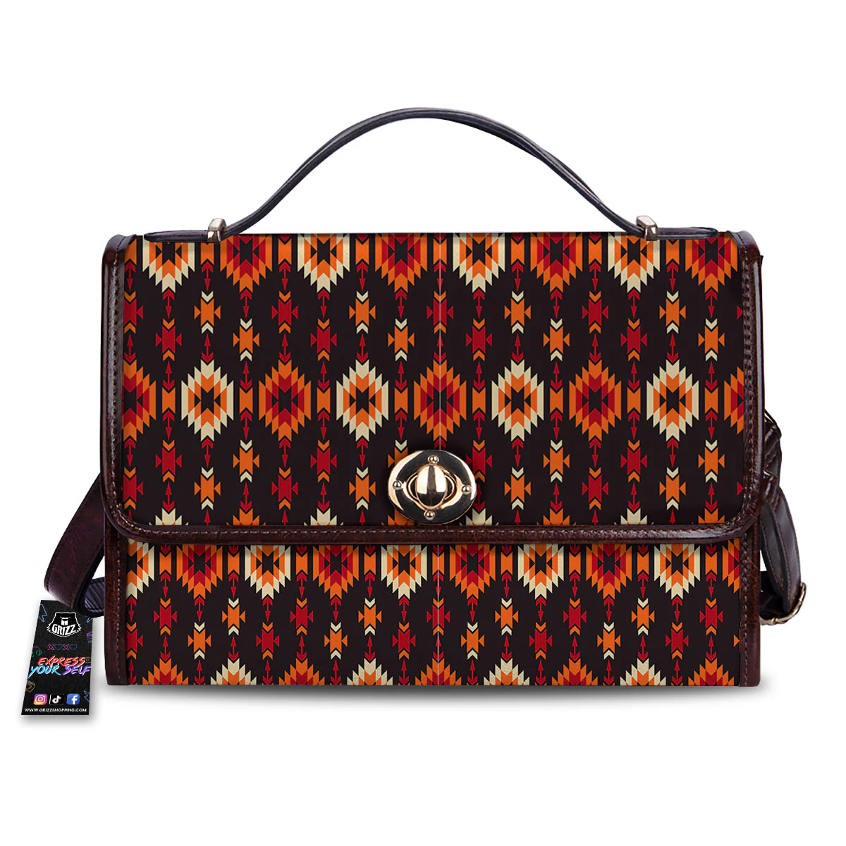 Navajo Native Pattern Women's Satchel Bag