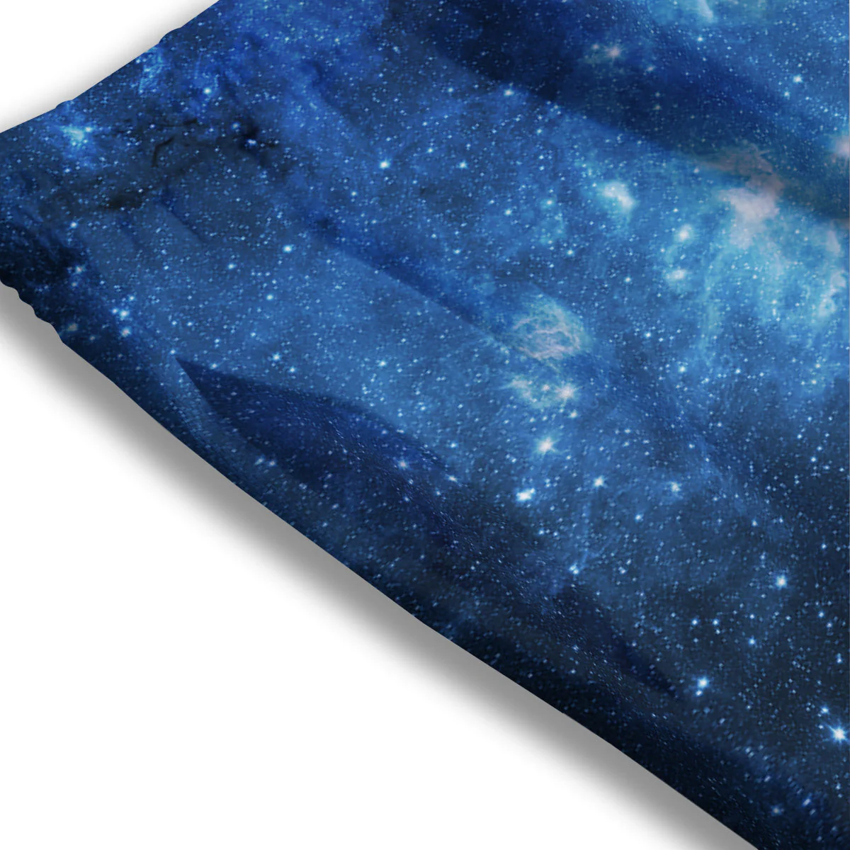 Nebula Galaxy Space Blue Light Print Mesh Shorts - Image 3