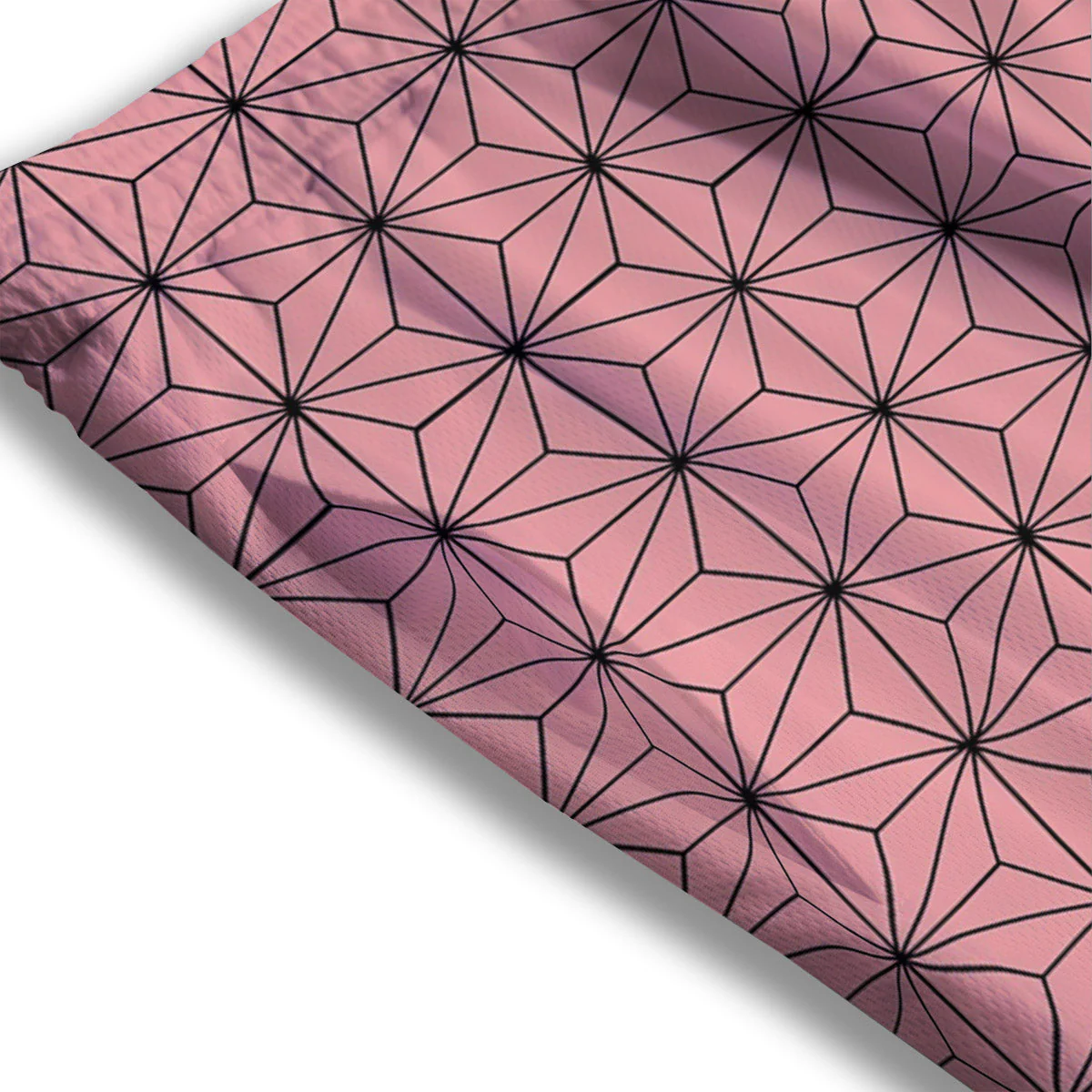 Nezuko Print Pattern Mesh Shorts - Image 3