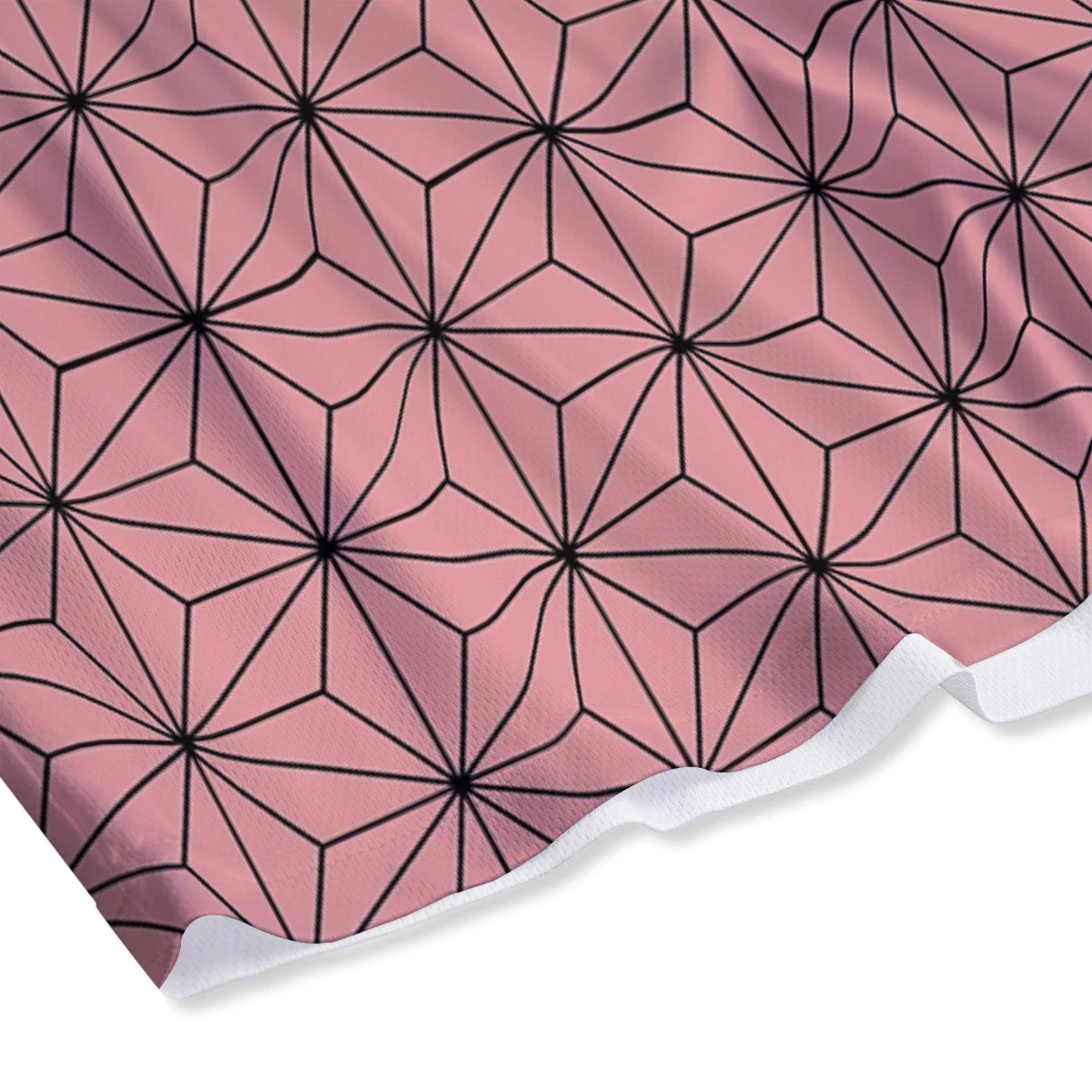Nezuko Print Pattern Mesh Shorts - Image 4