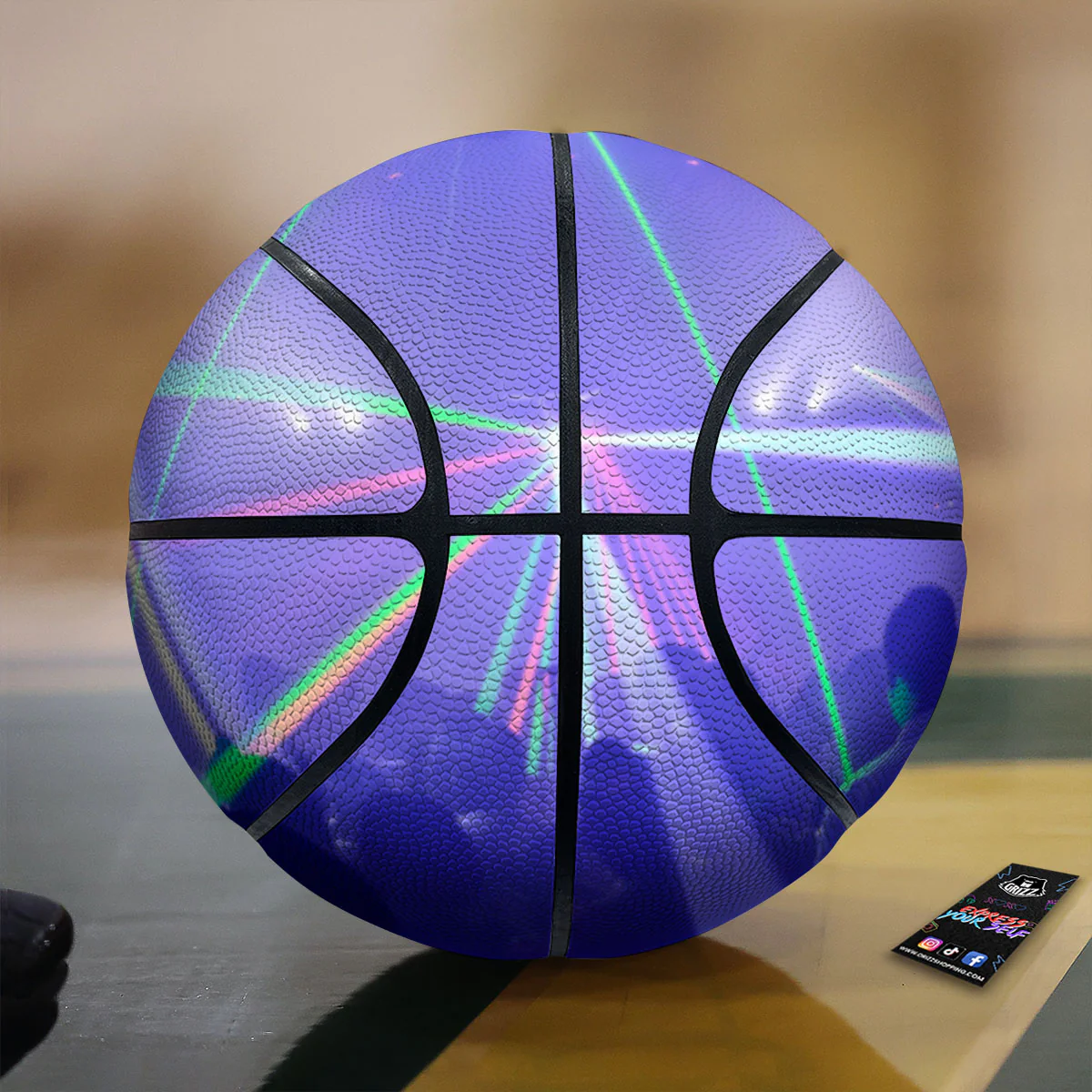 Nightclub EDM Party Print Basketball