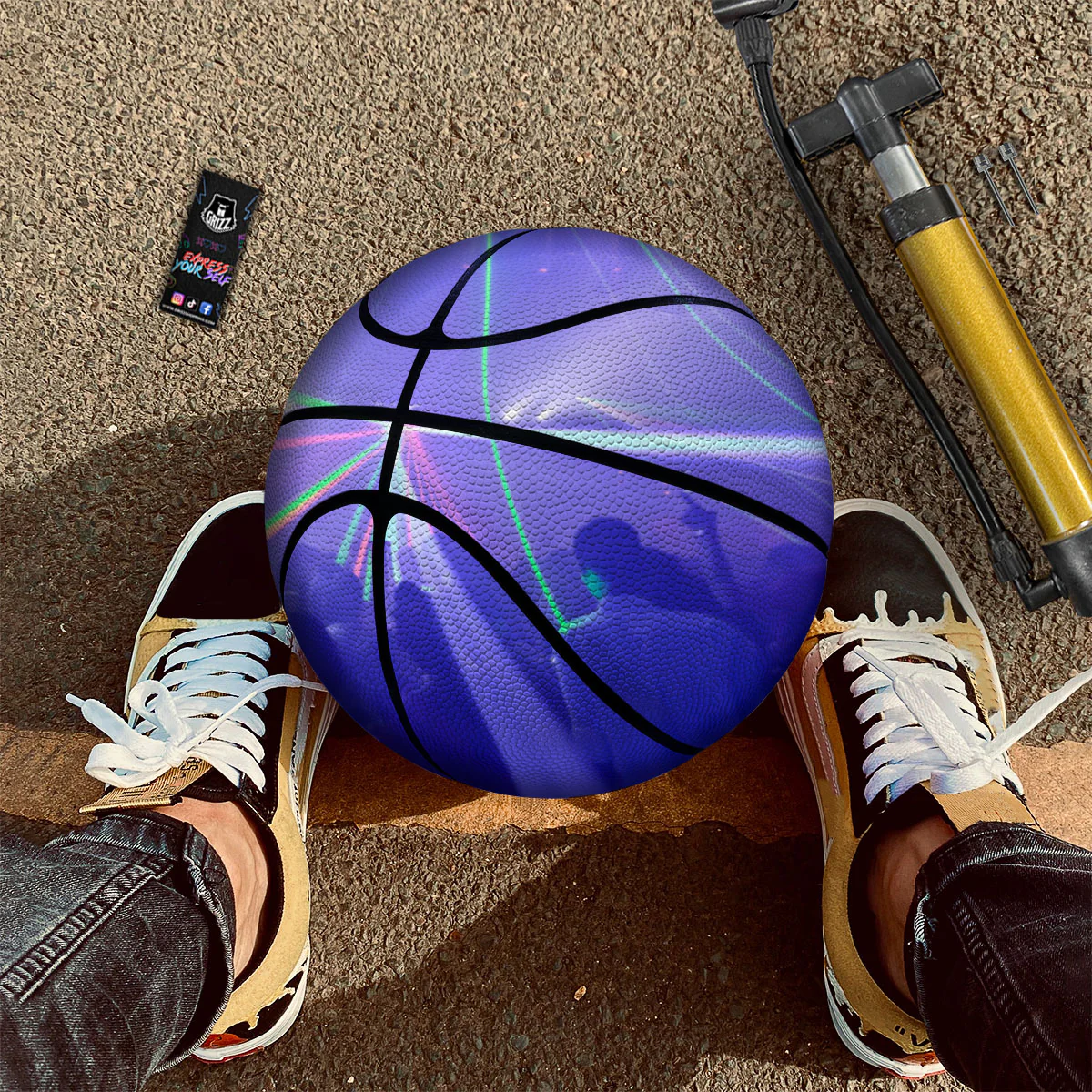 Nightclub EDM Party Print Basketball - Image 2
