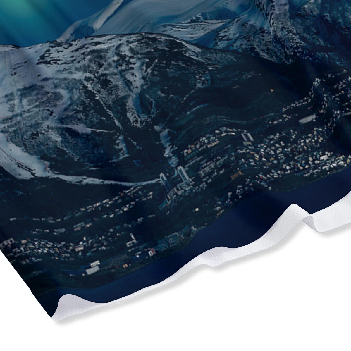Northern Lights Print Mesh Shorts - Image 4