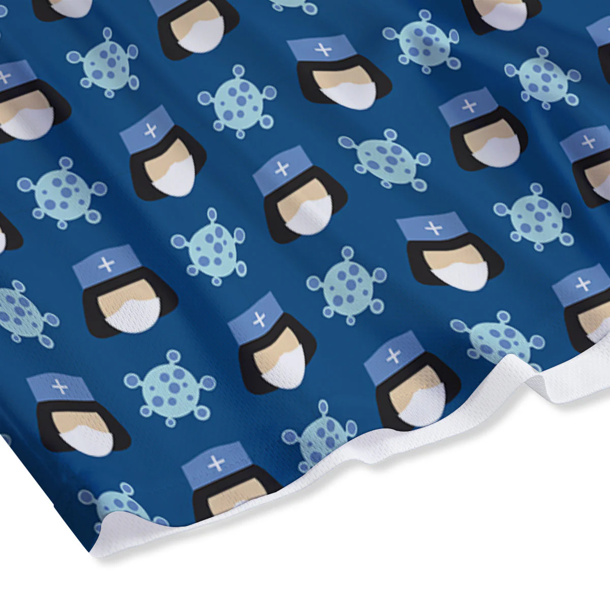 Nurse Cute Cartoon Print Pattern Mesh Shorts - Image 4