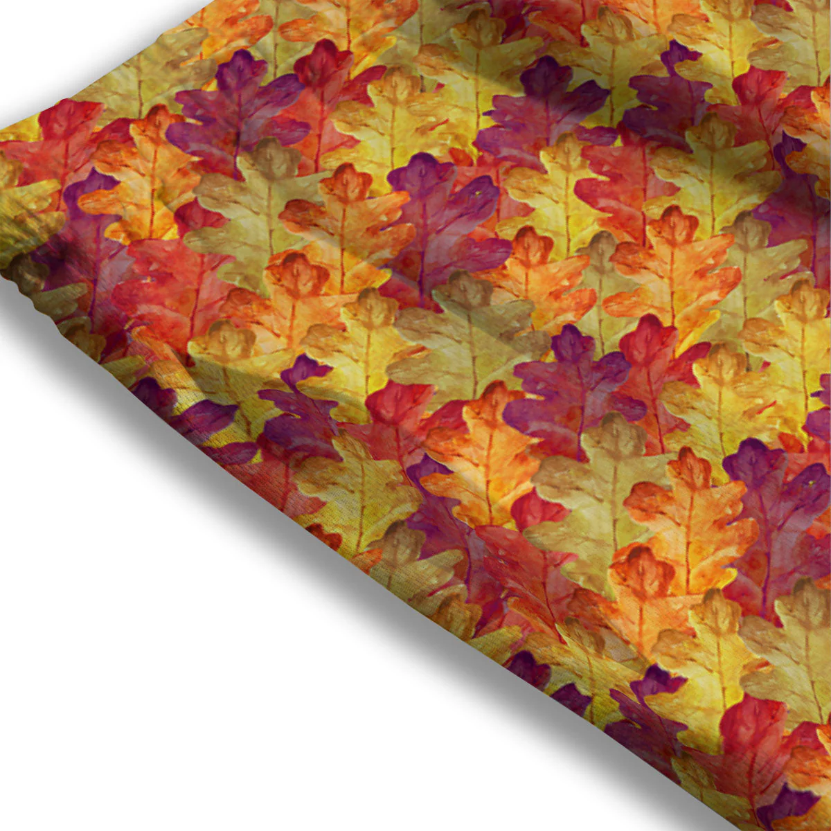Oak Leaf Autumn Print Mesh Shorts - Image 3