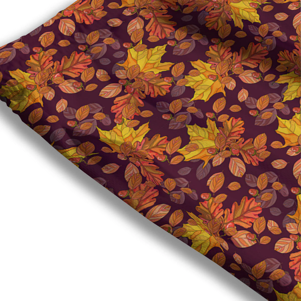 Oak Maple Print Pattern Mesh Shorts - Image 3