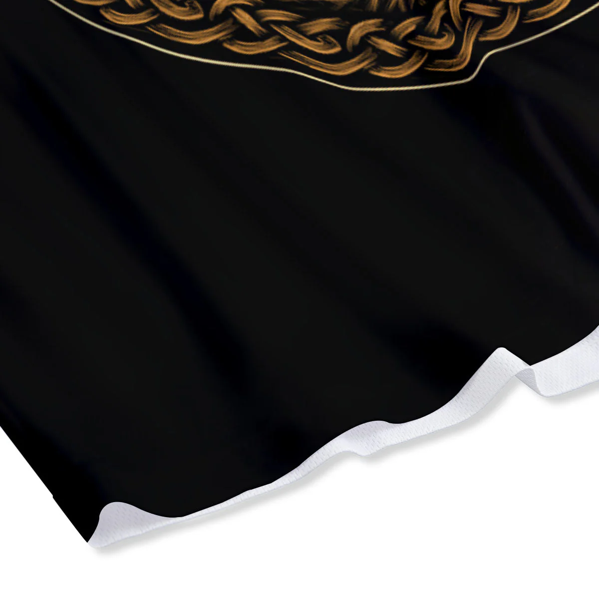 Odin Gold With Muninn And Huginn Print Mesh Shorts - Image 4