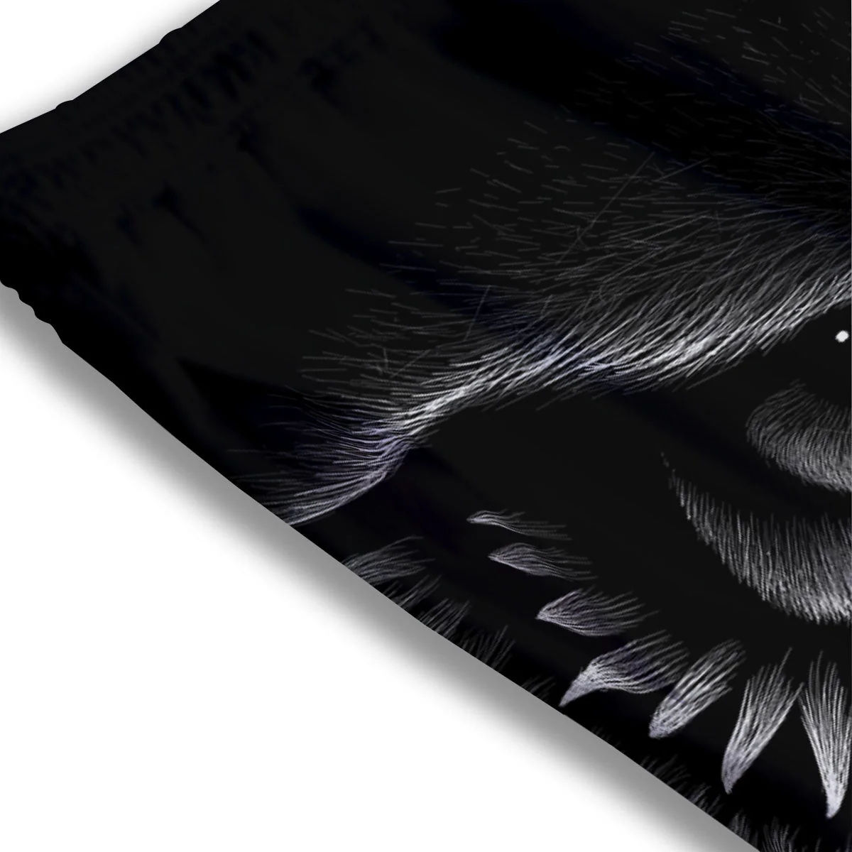 Owl Eyes Print Mesh Shorts - Image 3