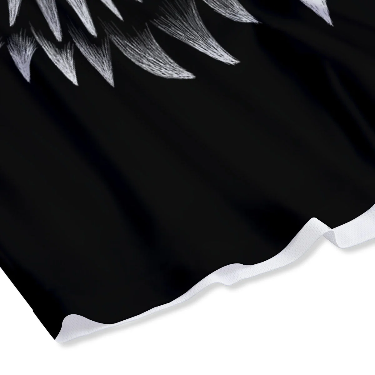 Owl Eyes Print Mesh Shorts - Image 4