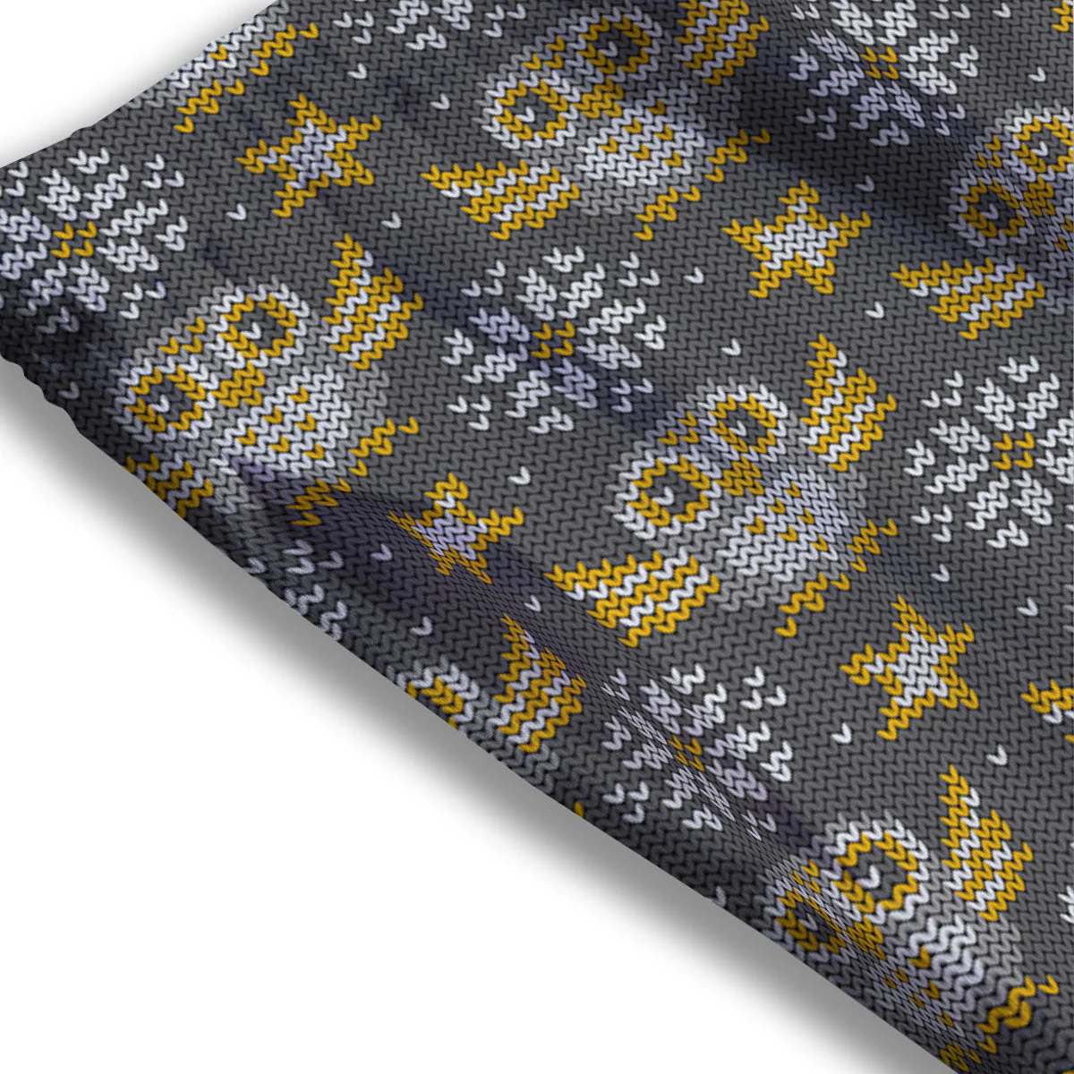 Owl Knitted Print Pattern Mesh Shorts - Image 3