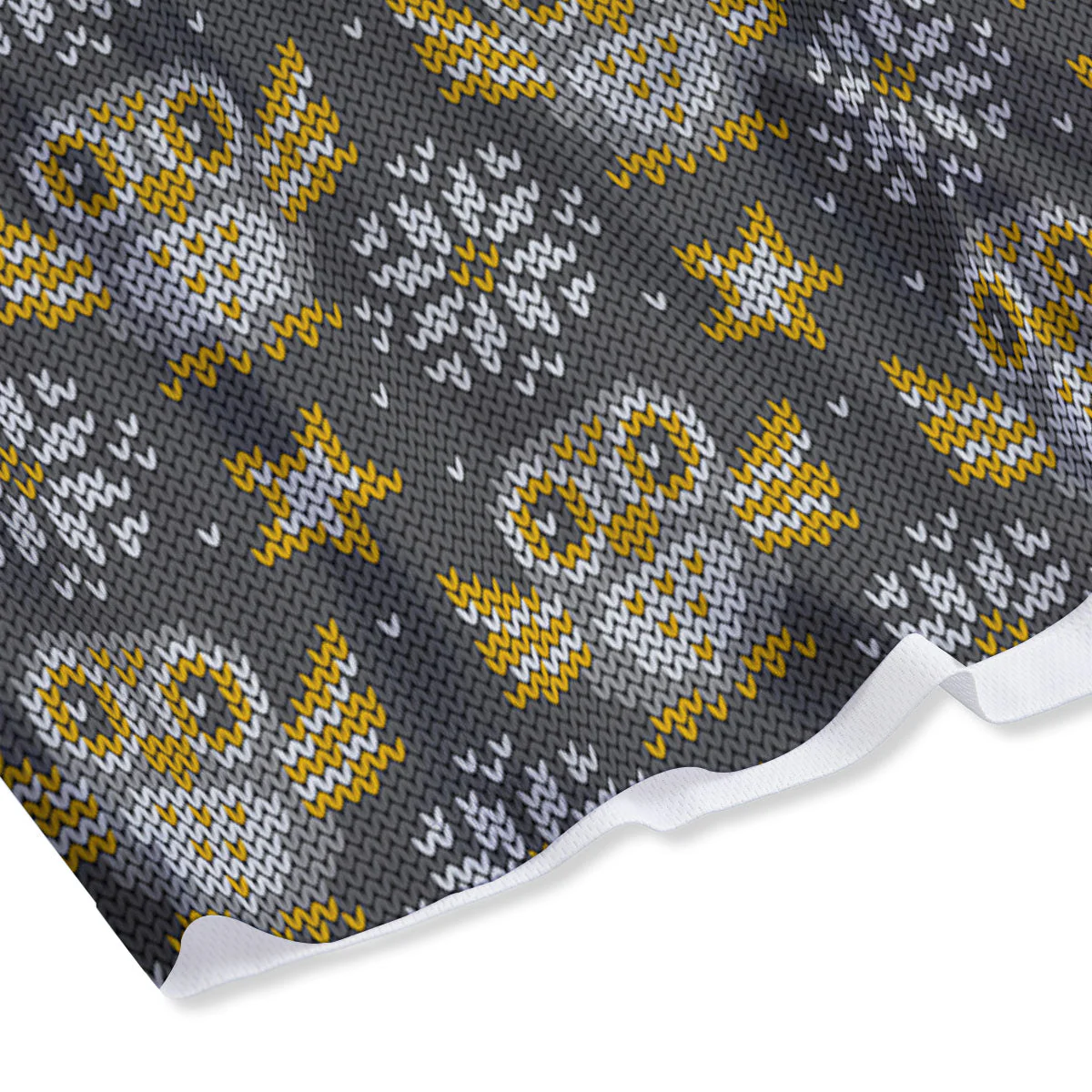 Owl Knitted Print Pattern Mesh Shorts - Image 4