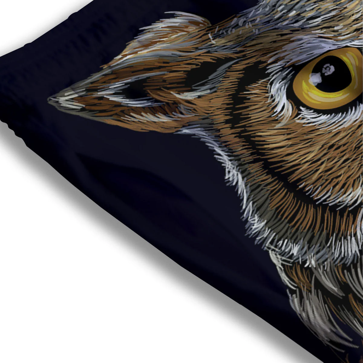 Owl Portrait Print Mesh Shorts - Image 3