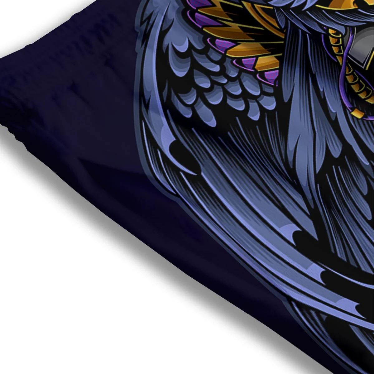 Owl Steampunk Print Mesh Shorts - Image 3