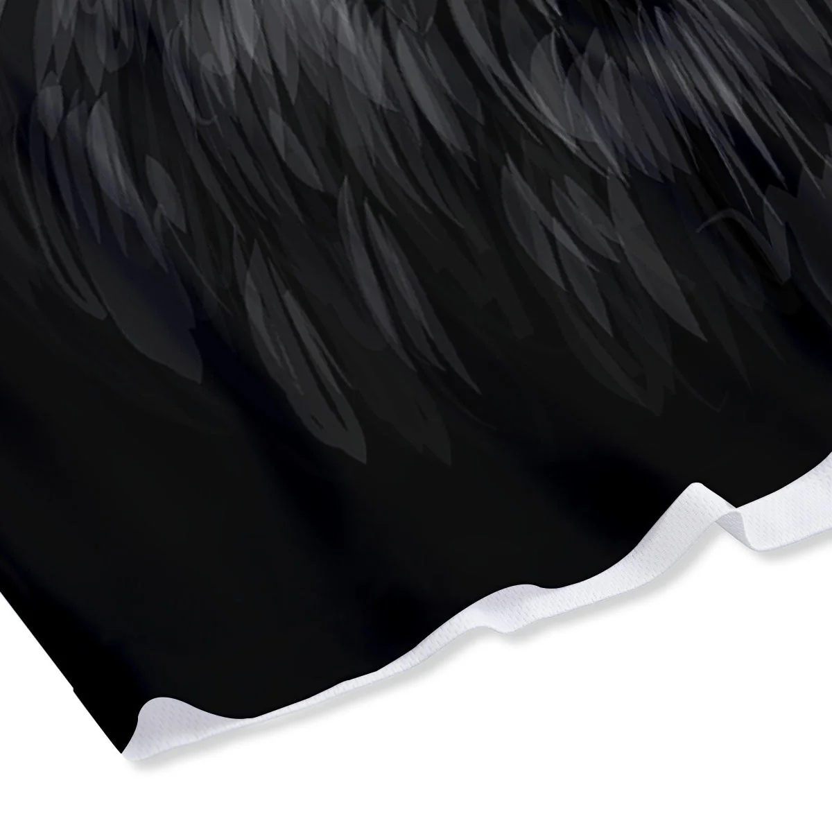 Owl White And Black Print Mesh Shorts - Image 4