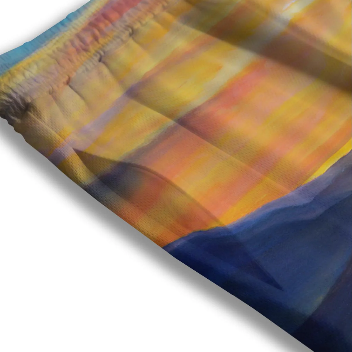 Painting Sunset Horse Print Mesh Shorts - Image 3