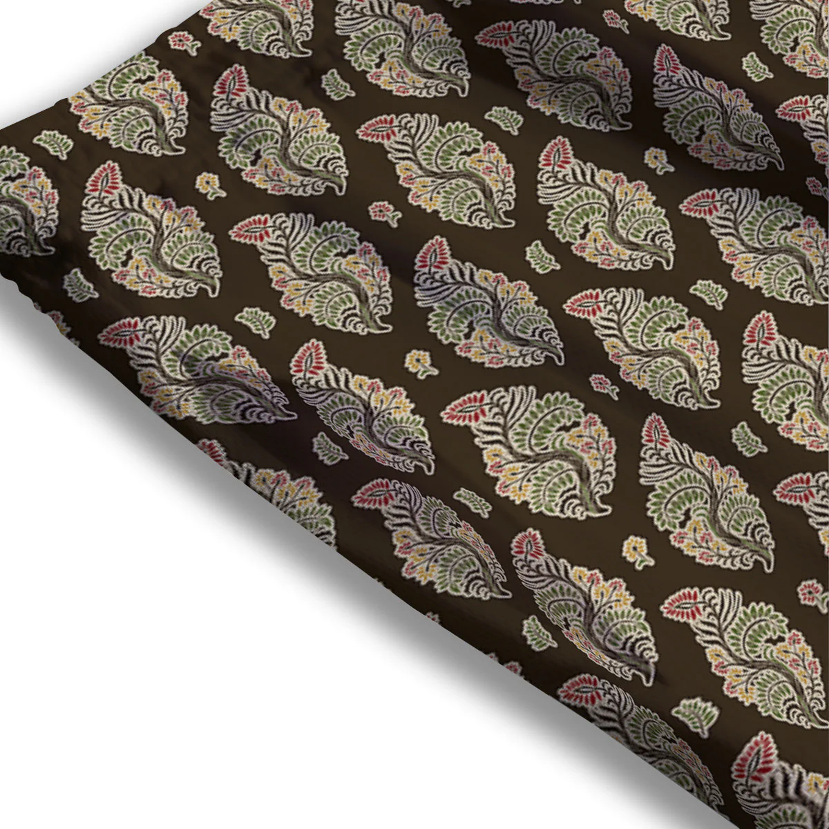 Paisley Bohemian Dark Print Pattern Mesh Shorts - Image 3