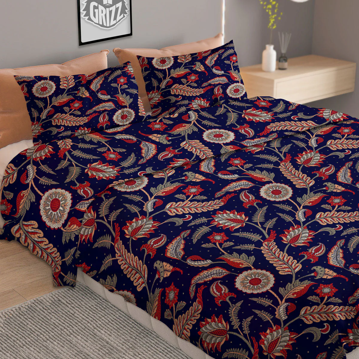Paisley Indian Print Pattern Duvet Cover Bedding Set - Image 2