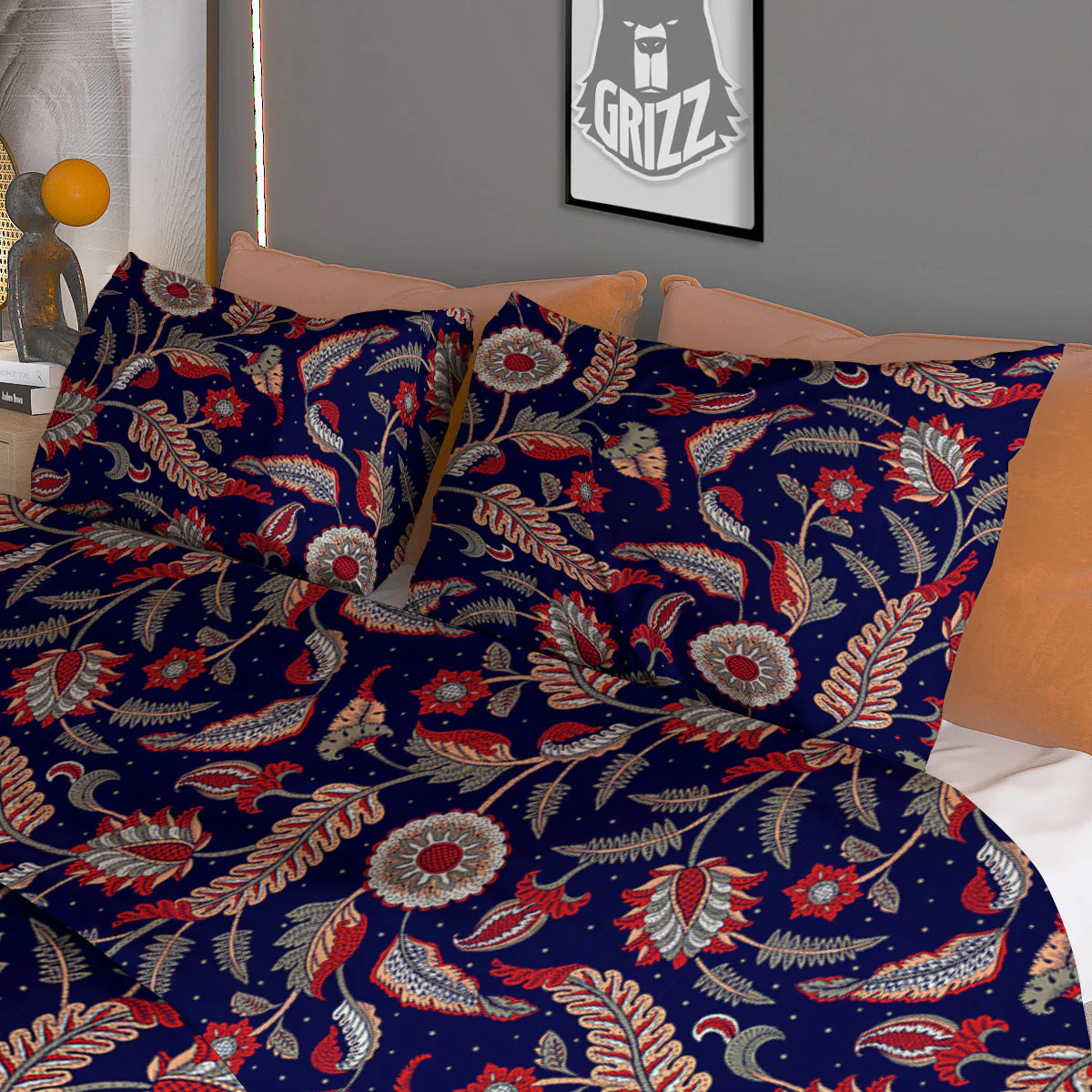 Paisley Indian Print Pattern Duvet Cover Bedding Set - Image 3