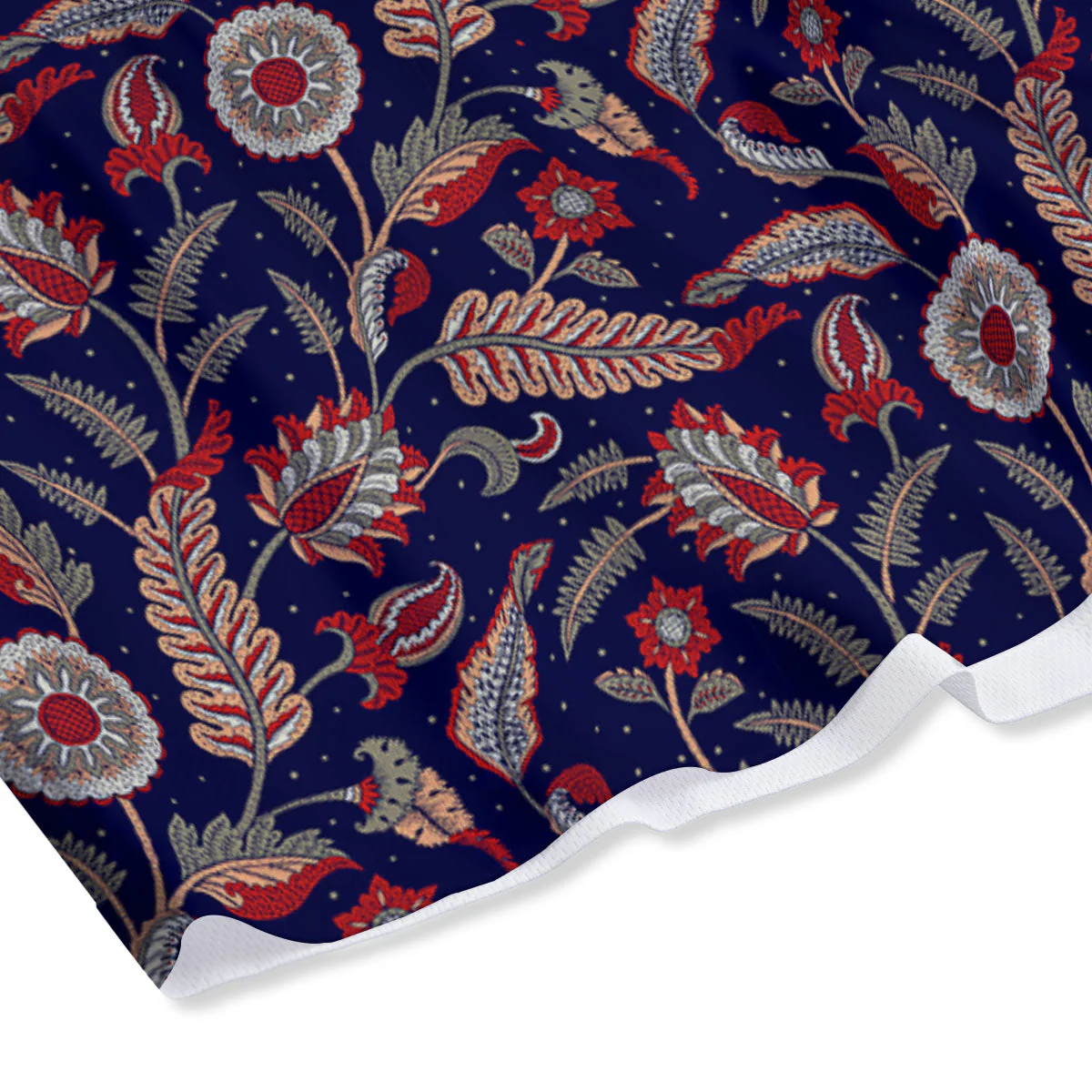 Paisley Indian Print Pattern Mesh Shorts - Image 4