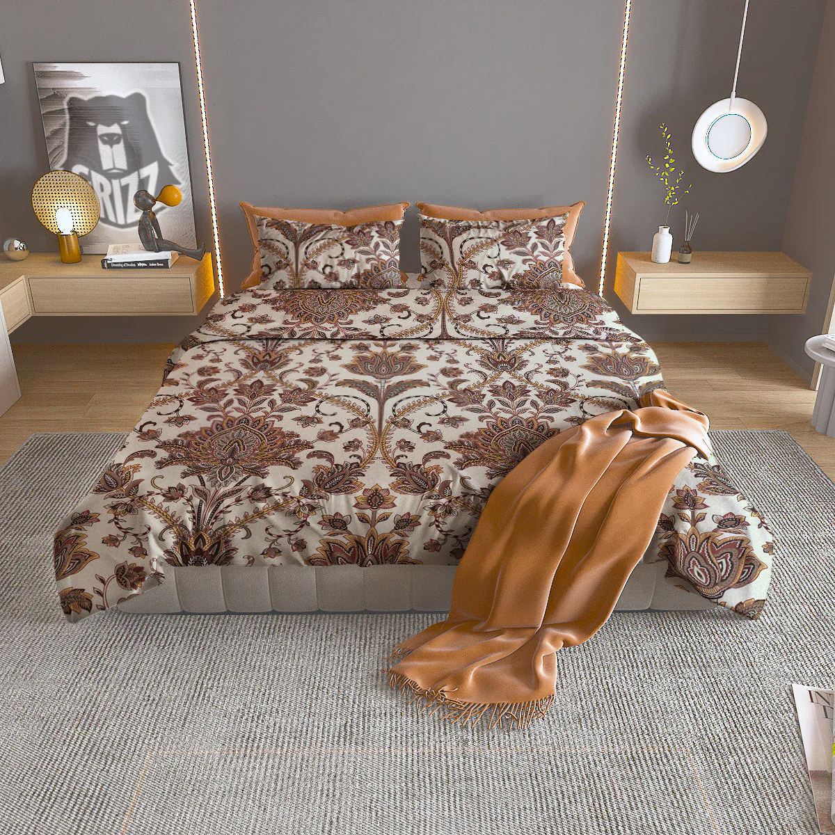 Paisley Vintage Pattern Duvet Cover Bedding Set