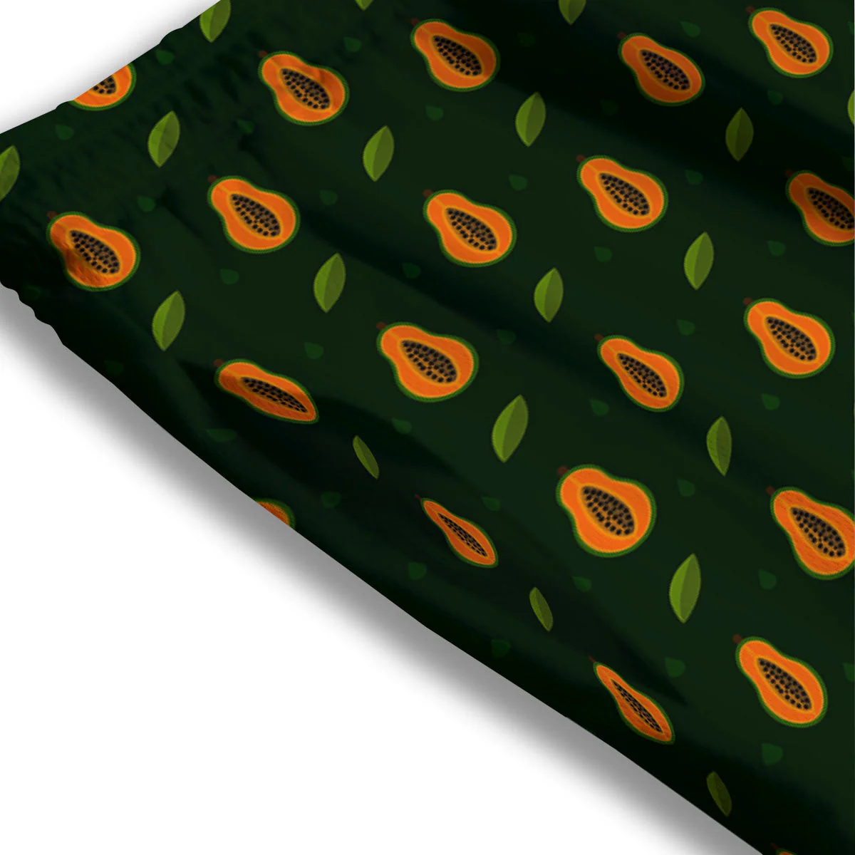 Papaya Exotic Print Pattern Mesh Shorts - Image 3
