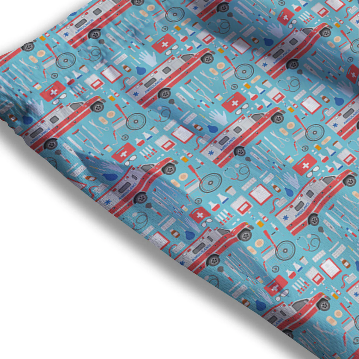 Paramedic EMS Print Pattern Mesh Shorts - Image 3