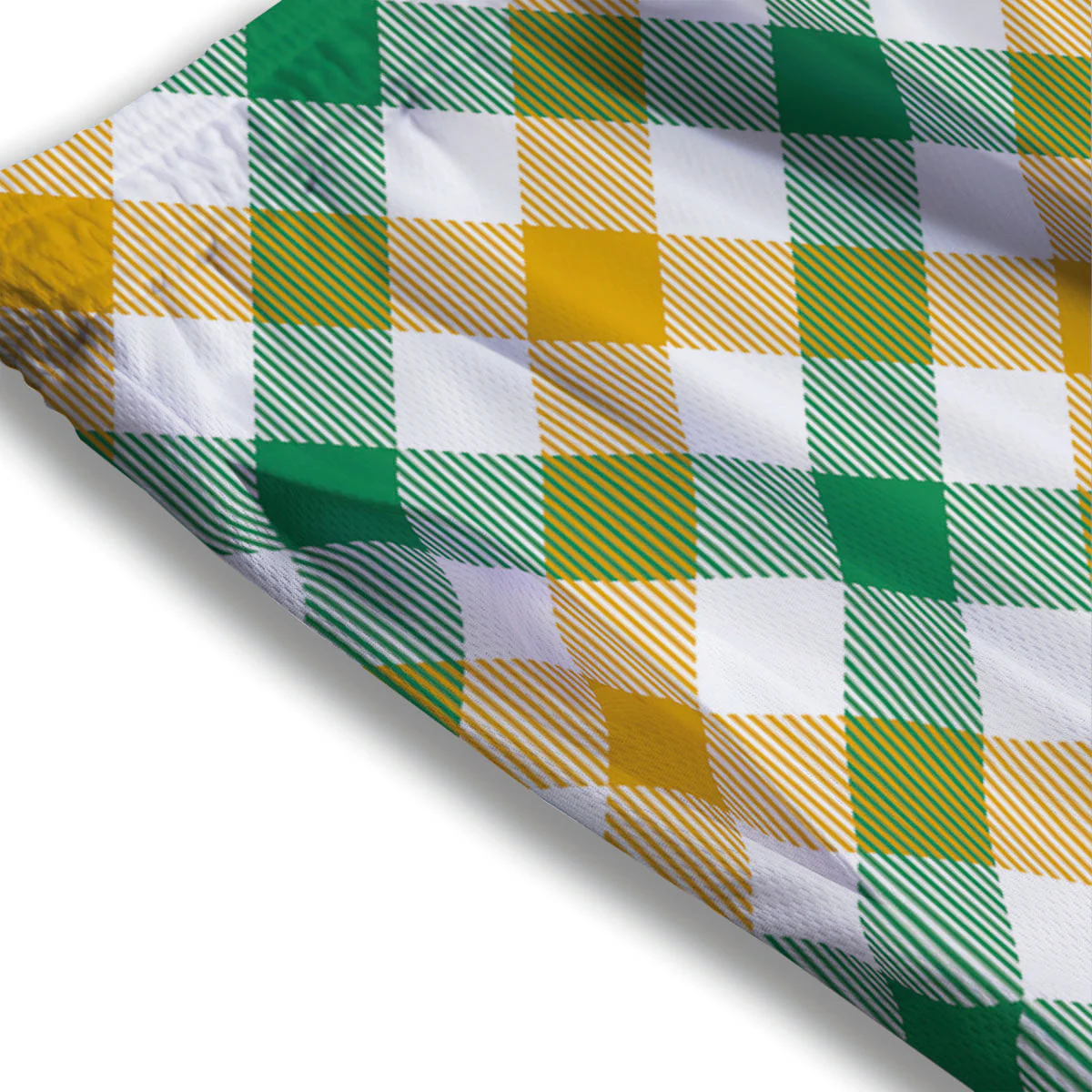 Patrick's Day Irish Plaid Print Mesh Shorts - Image 3