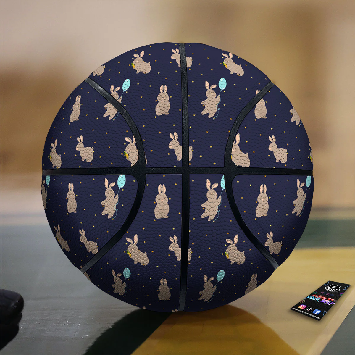 Pattern Mini Rabbit Print Basketball