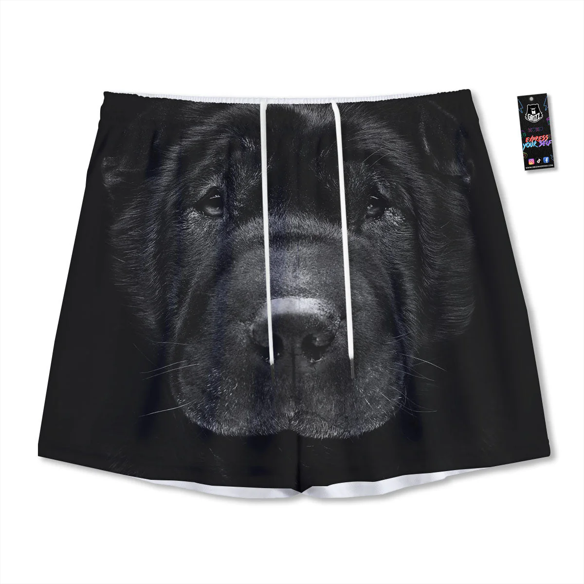 Pei Shar Monochrome Print Mesh Shorts