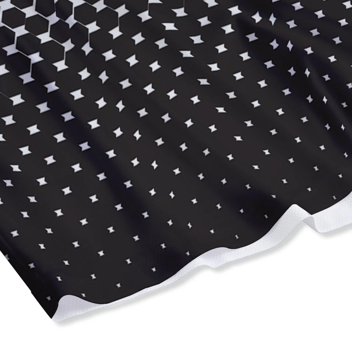 Pentagon Halftone Print Mesh Shorts - Image 4